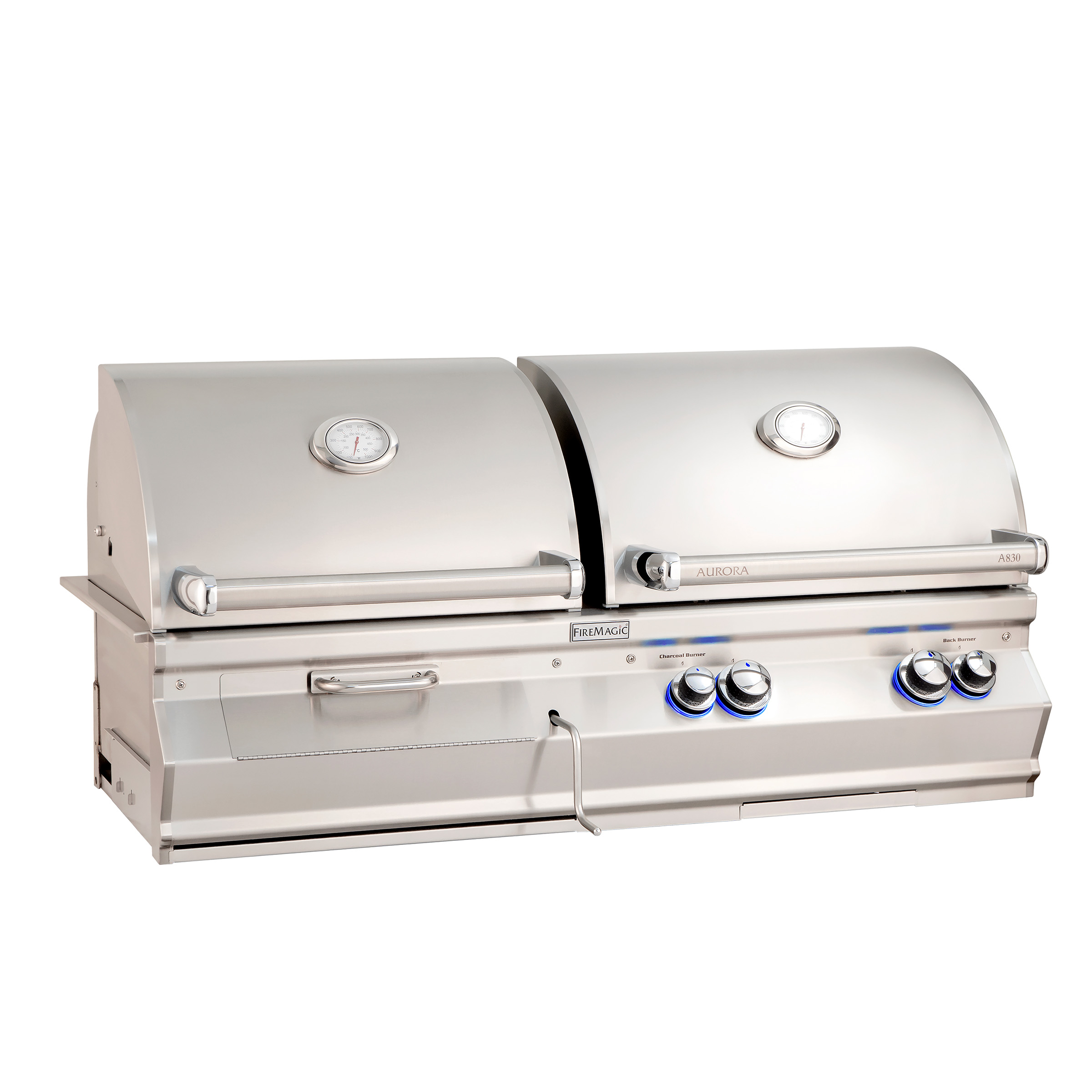 firemagic-aurora-a830i-gas-holzkohle-kombi-einbaugrill image 2