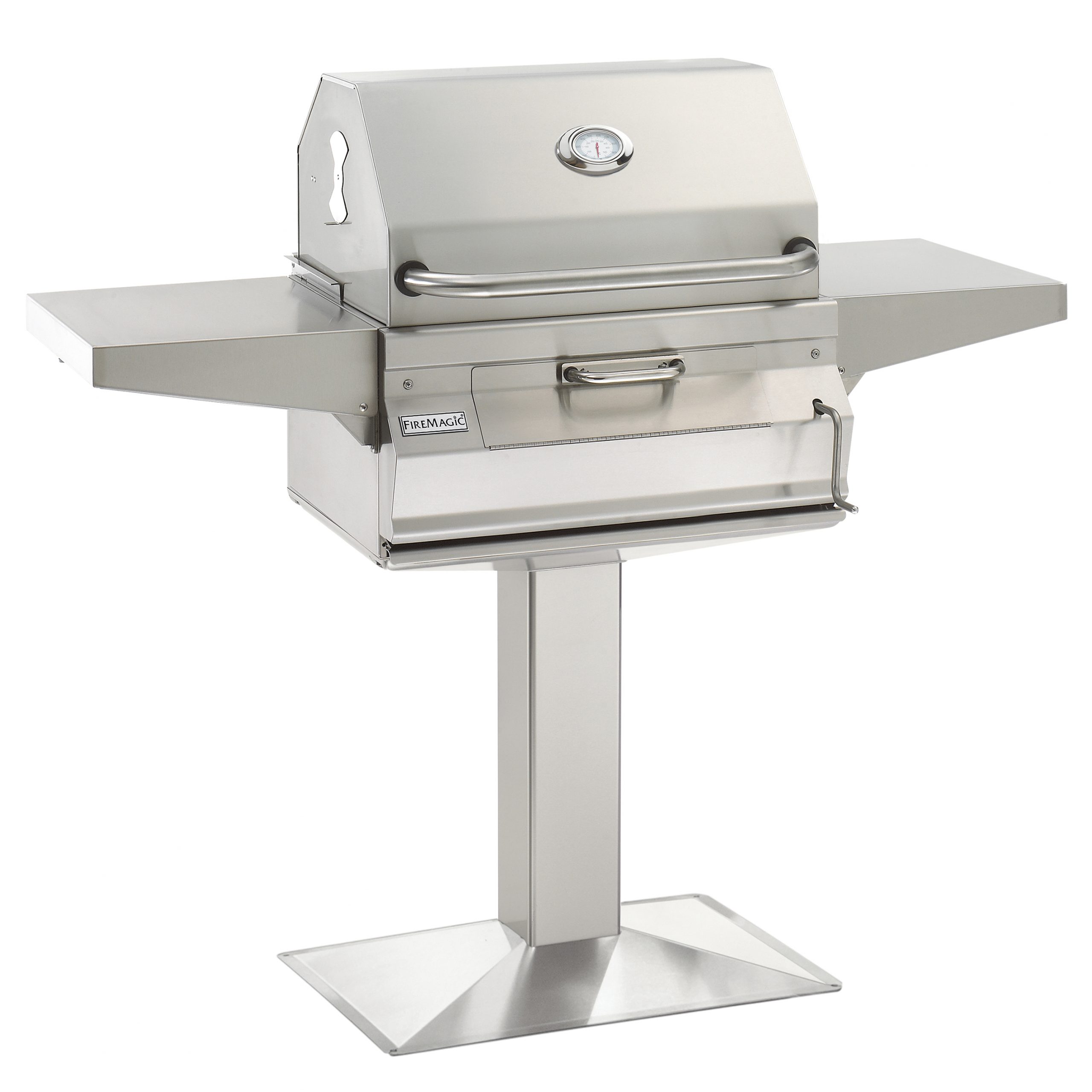 firemagic-charcoal-patio-post-mount-grill-holzkohlegrill-mit-standpfosten image 1