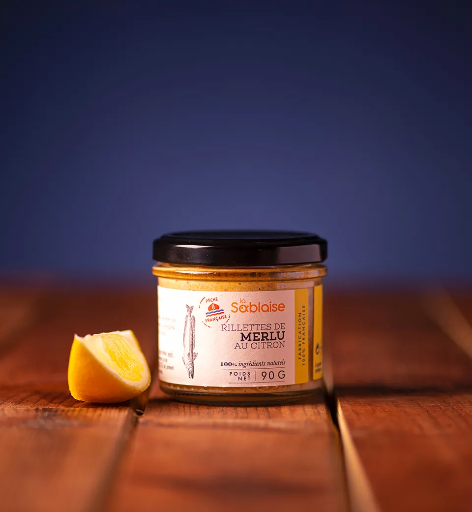 la-sablaise-rillettes-de-merlu-au-citron-seehecht-aufstrich-mit-zitrone image 1