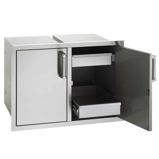firemagic-flush-double-doors-with-dual-drawers-schrankkombi image 1