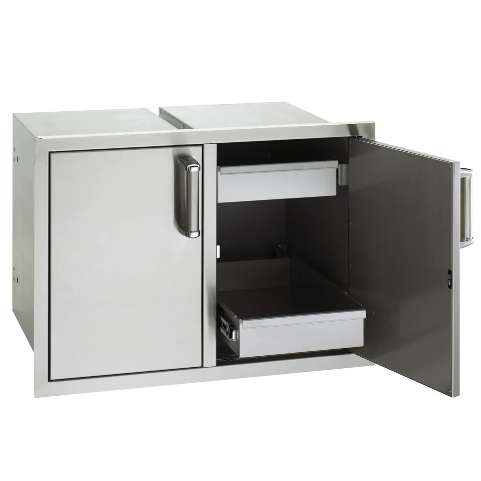 firemagic-flush-double-doors-with-dual-drawers-schrankkombi image 1