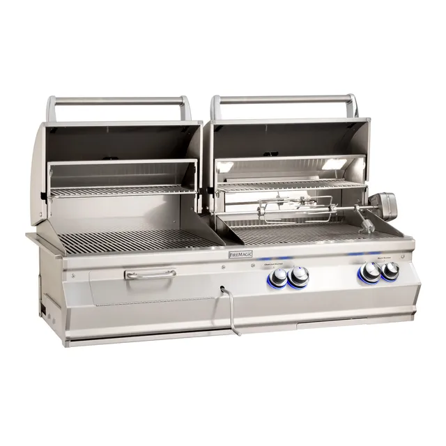 firemagic-aurora-a830i-gas-holzkohle-kombi-einbaugrill image 1