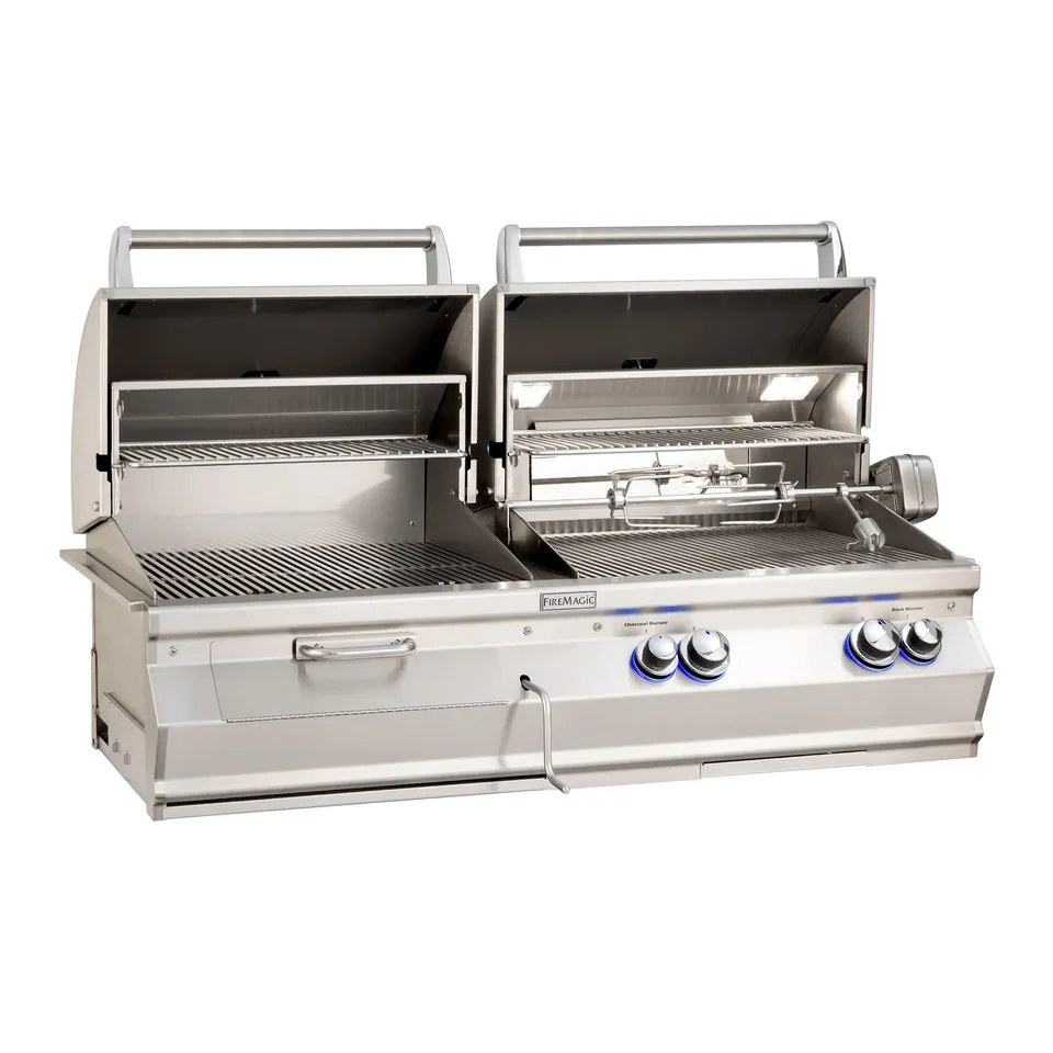 firemagic-aurora-a830i-gas-holzkohle-kombi-einbaugrill image 1