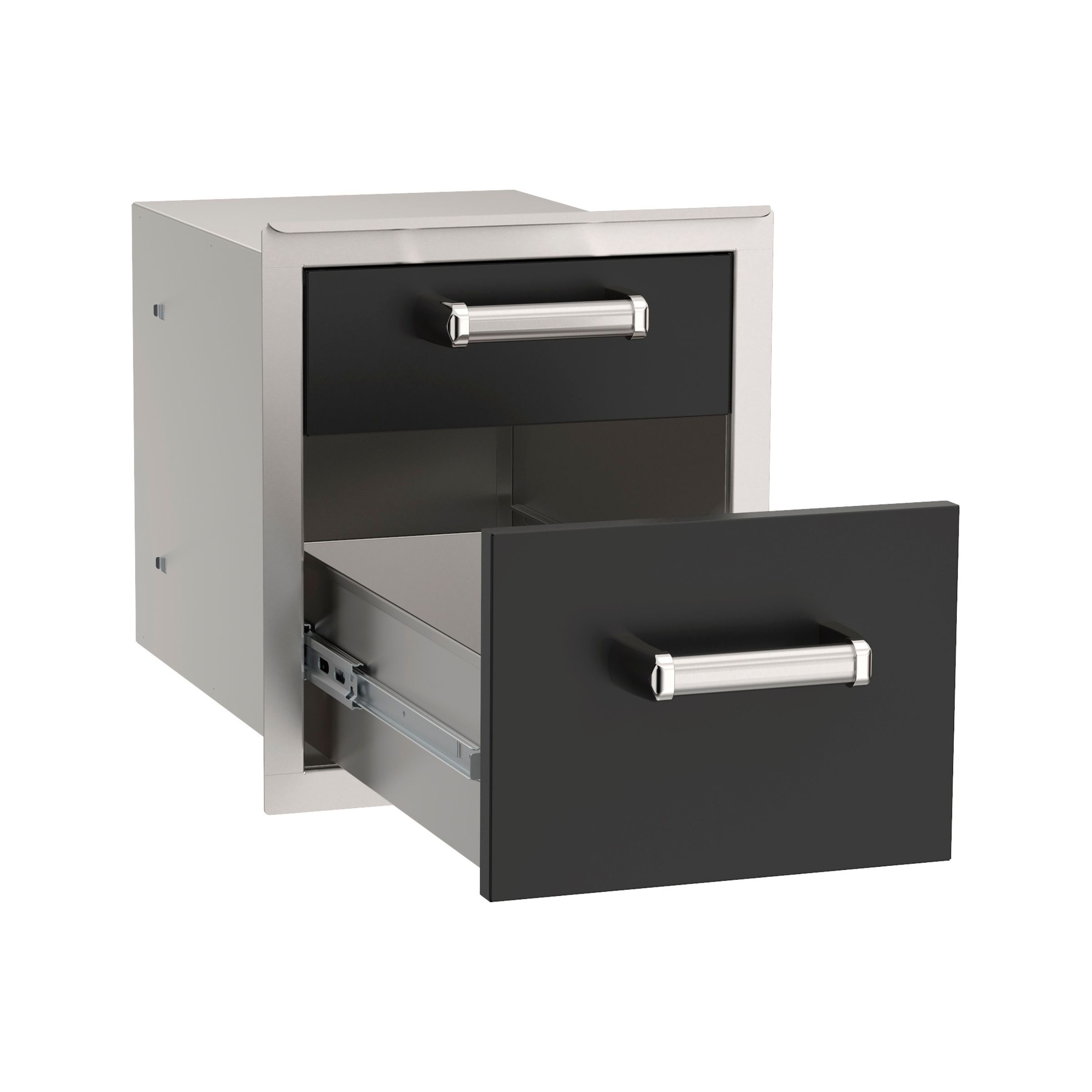 firemagic-echelon-black-double-drawer-aufbewahrung image 2
