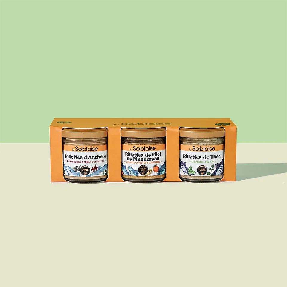 la-sablaise-trio-atlantique-rillettes-set-anchois-thon-maquereau-3x90g image 1