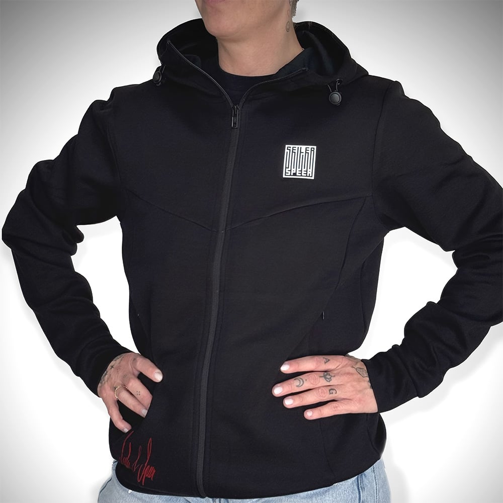 seiler-und-speer-barcode-crew-zipper-hoodie image 2
