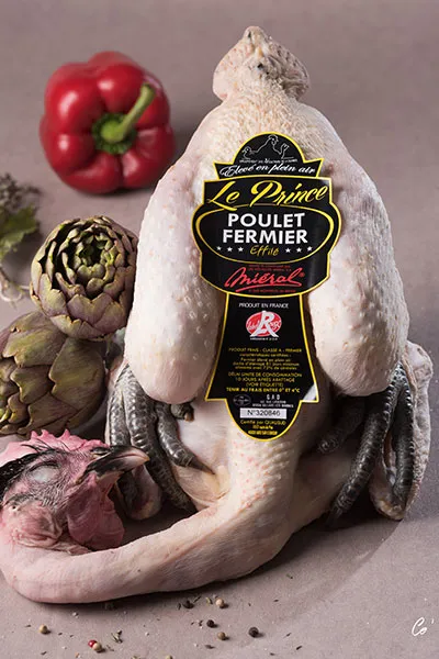 mi-ral-poulet-noir-fermier-prince-de-dombes-schwarzes-freiland-h-hnchen-1-6-2-6- image 1