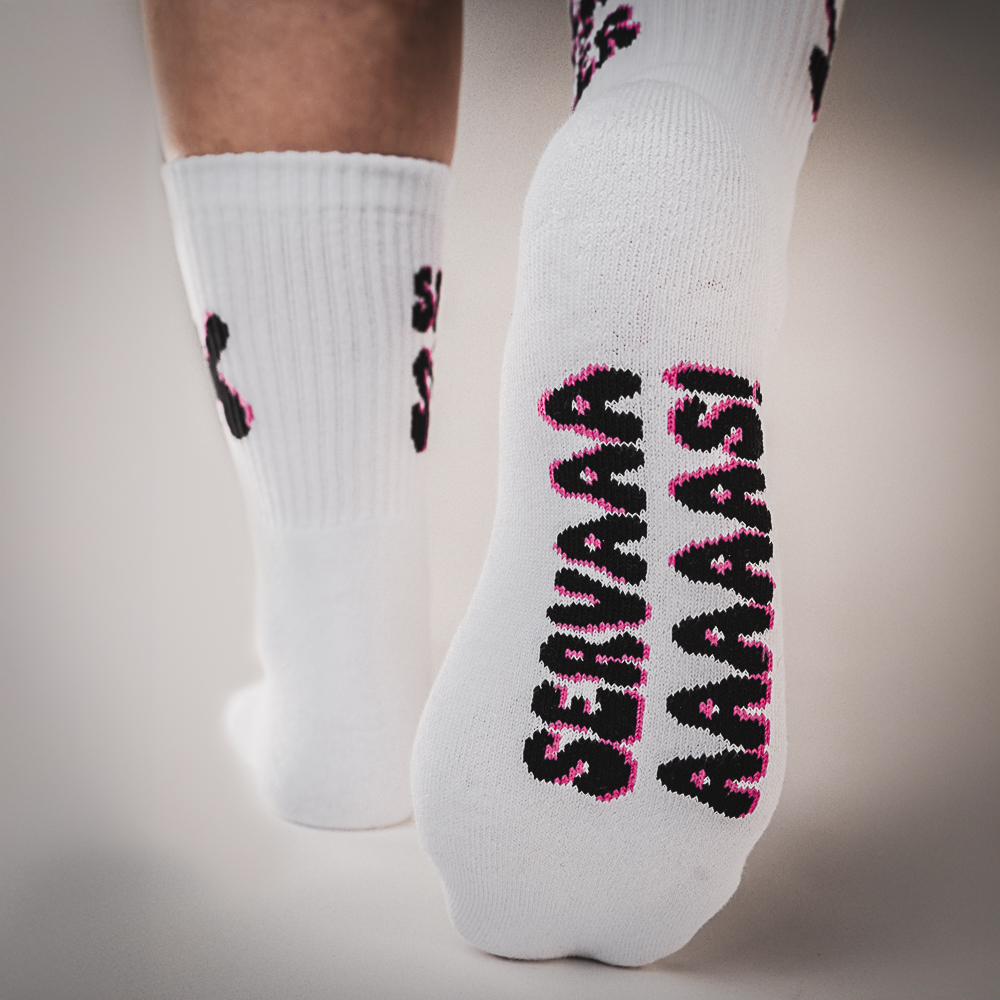 seiler-und-speer-sportsocken-rot-wei-all-over-baumwollsocken image 2