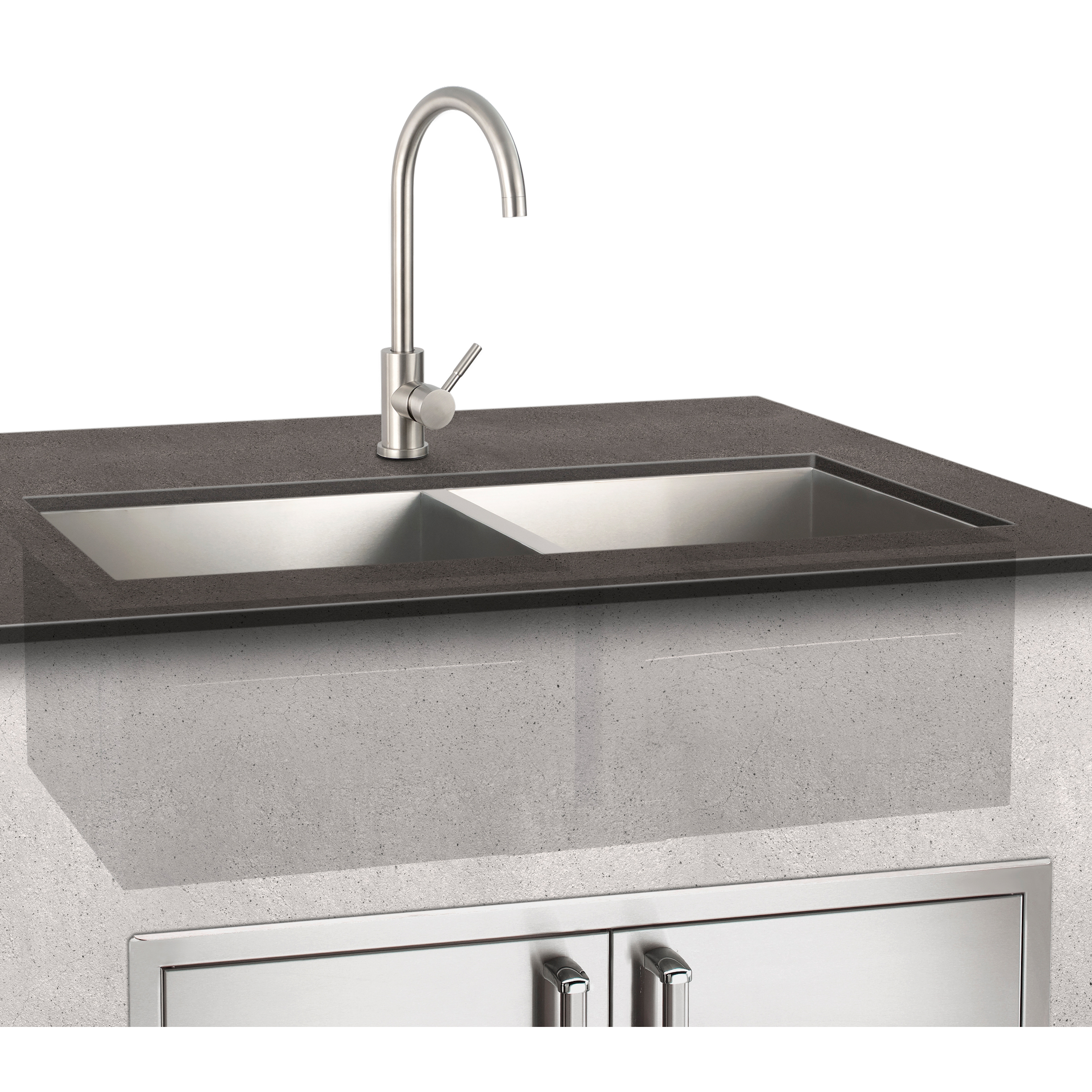 firemagic-double-sink-und-mixer-faucet-einbau-doppelsp-le image 1