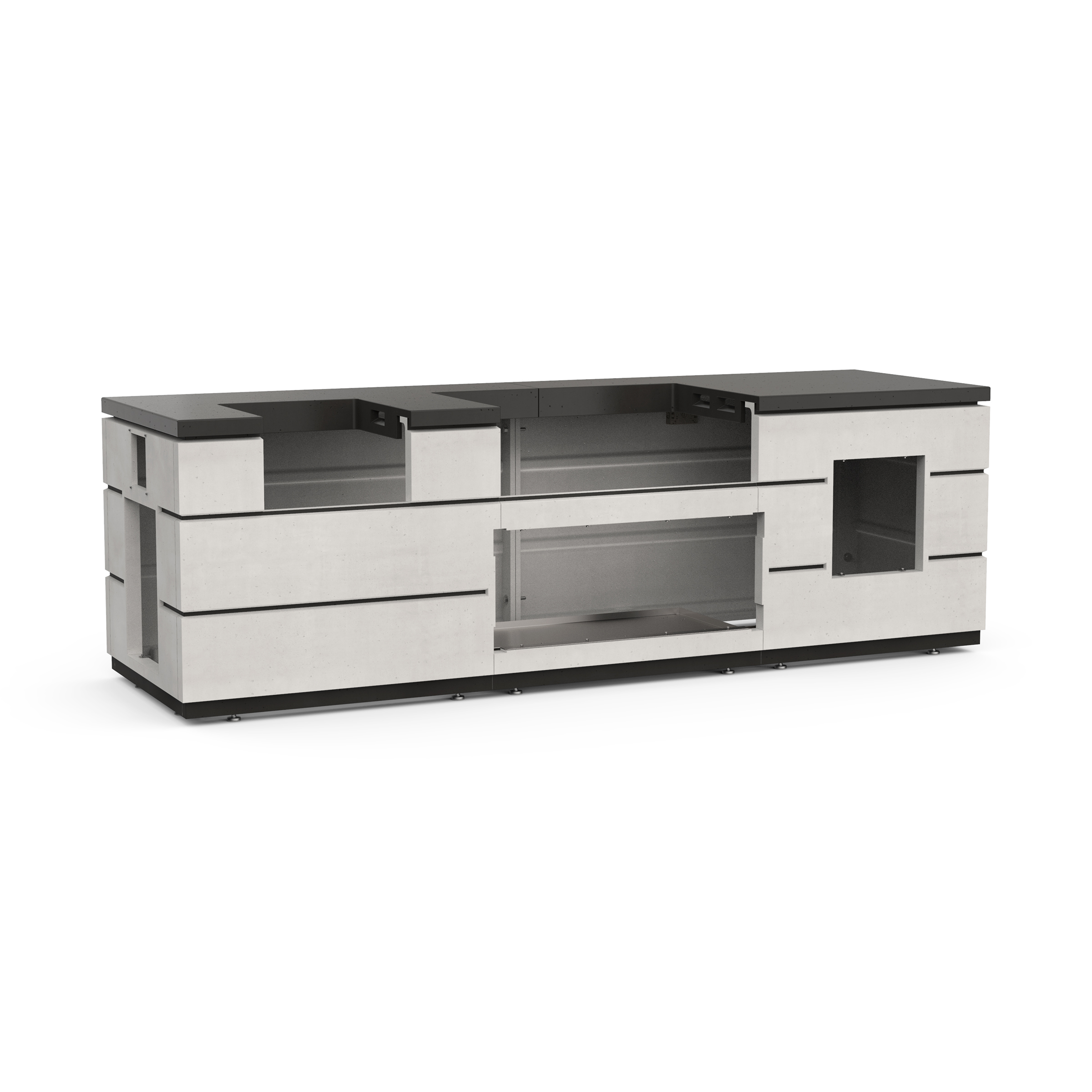 firemagic-contemporary-island-system-mit-doppelschublade image 1
