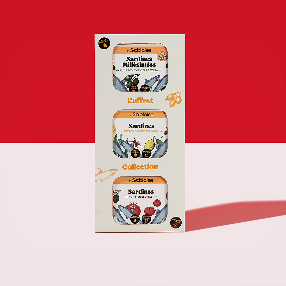 la-sablaise-coffret-trio-sardines-collector-3x115g-oliven-l image 1