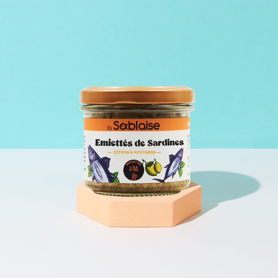 la-sablaise-emiett-s-de-sardine-zitrone-moutarde-sardinen-st-ckchen-konserve image 1