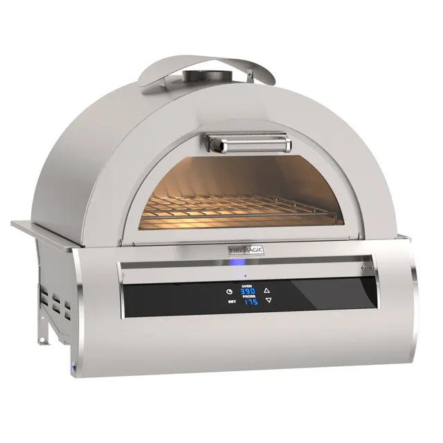 firemagic-echelon-black-glass-pizzaofen-einbau image 1
