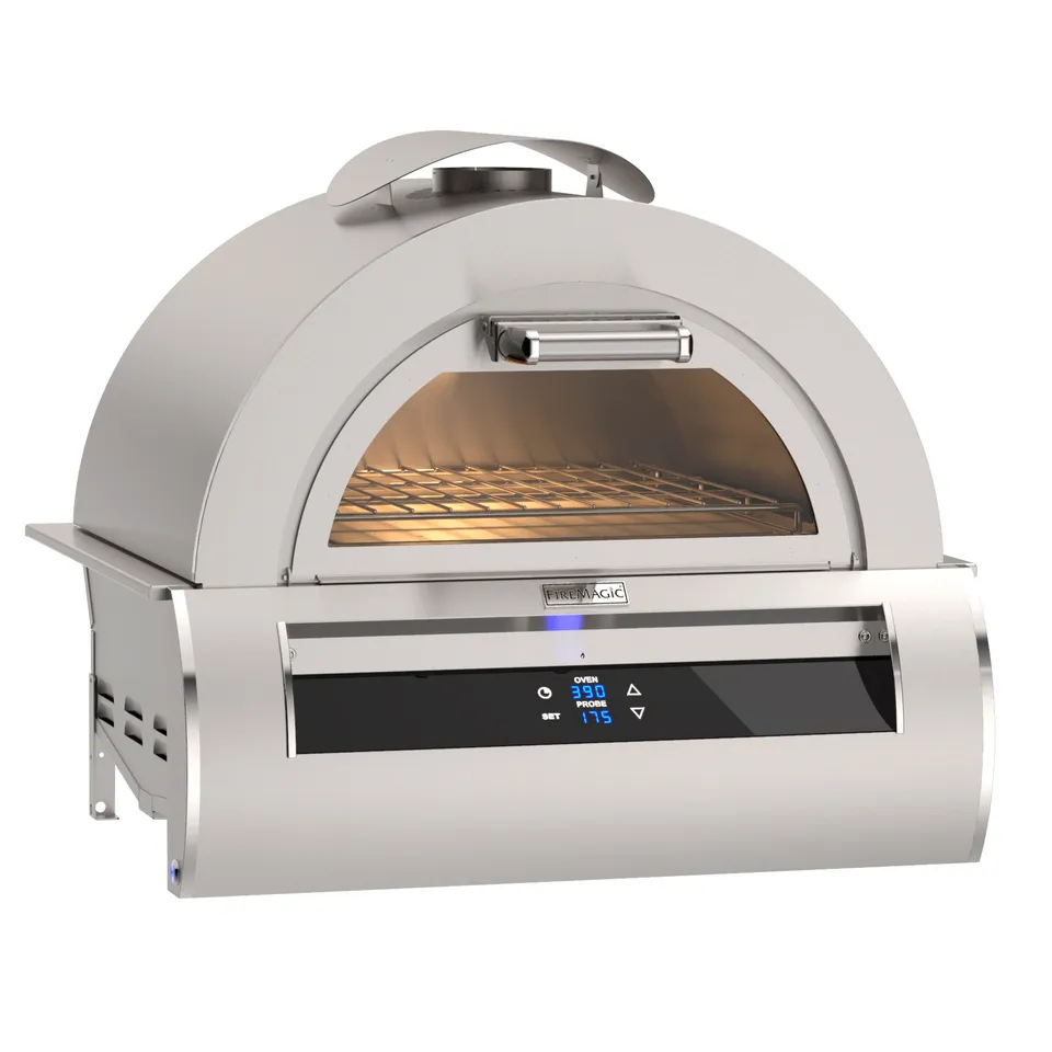 firemagic-echelon-black-glass-pizzaofen-einbau image 1