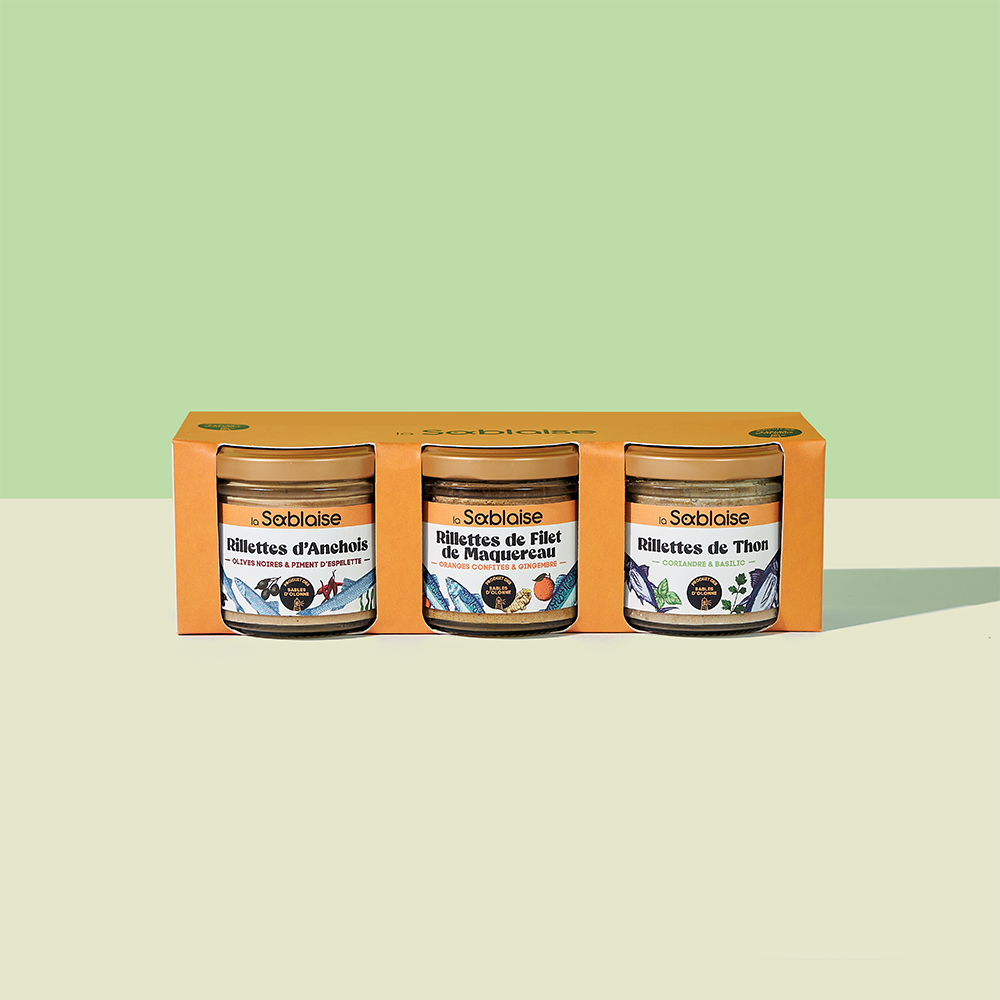 la-sablaise-trio-atlantique-rillettes-set-anchois-thon-maquereau-3x90g image 1