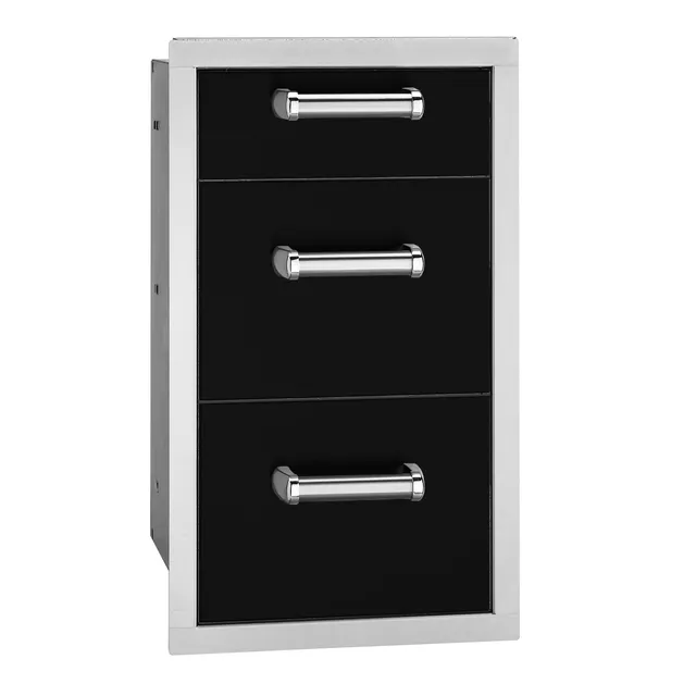 firemagic-echelon-black-triple-drawer-dreifach-schublade image 1