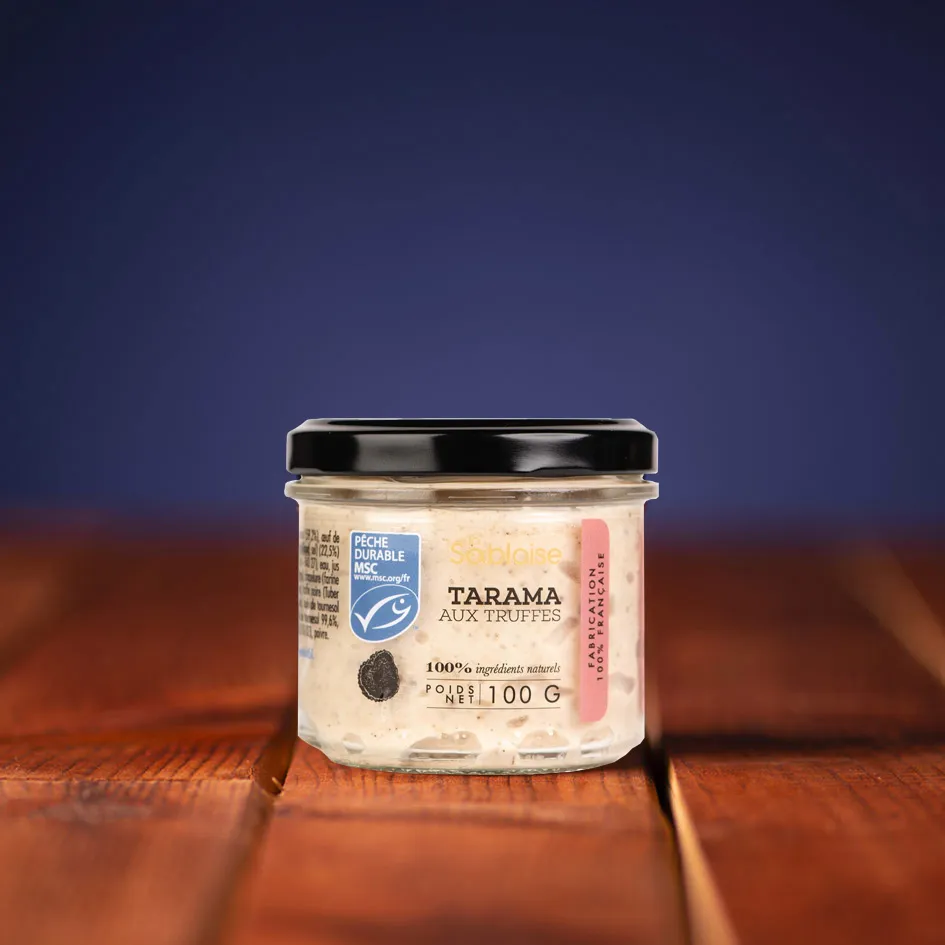 la-sablaise-tarama-aux-truffes-fischcreme-mit-schwarzem-tr-ffel image 1
