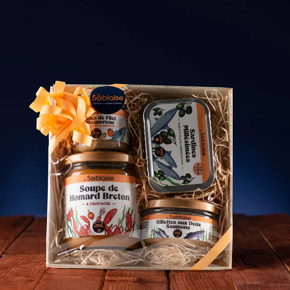 la-sablaise-bourriche-d-gustation-feinkost-geschenkbox-fisch image 1