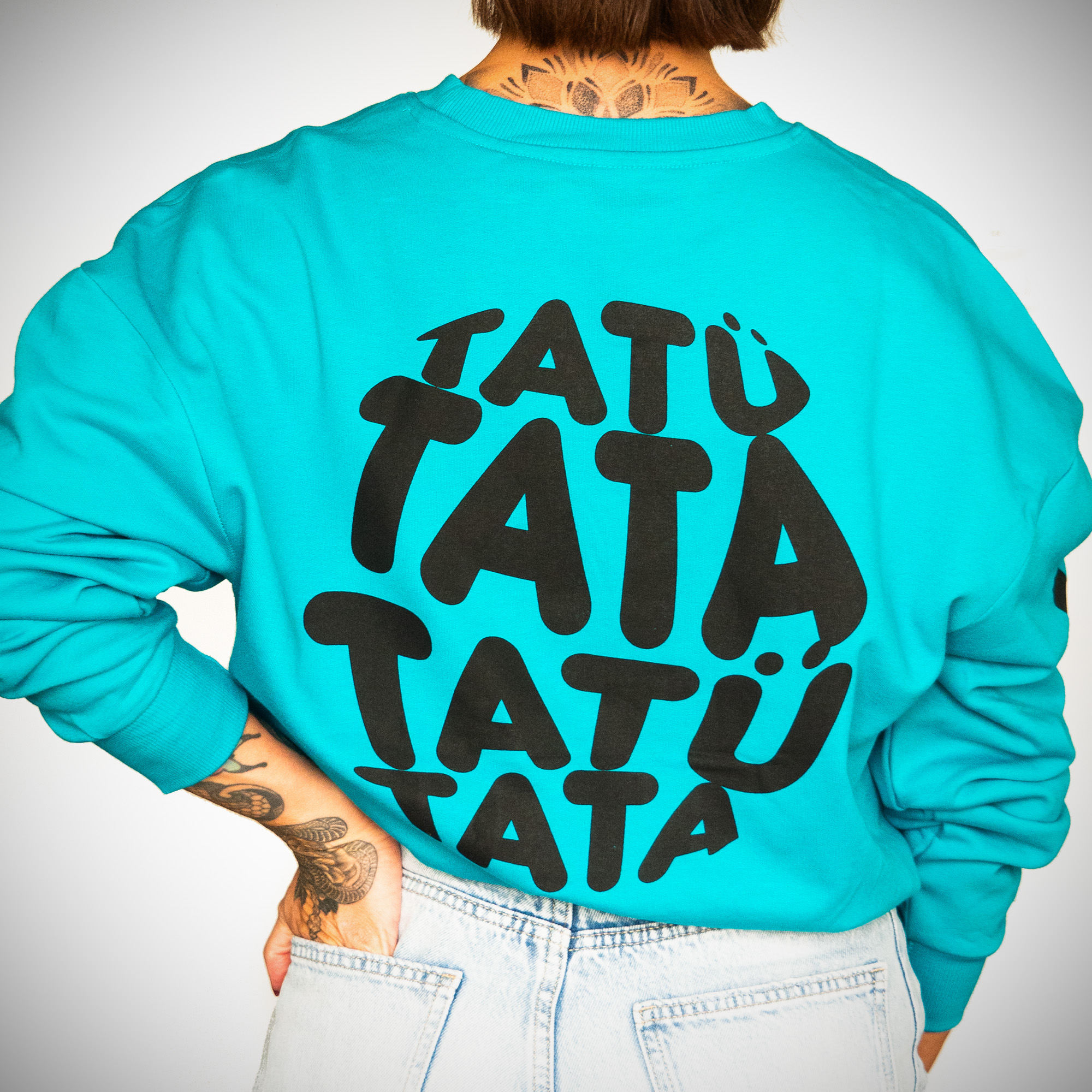 seiler-und-speer-girly-sweatshirt-tat-tata-petrol-oversize-baumwoll-sweatshirt image 1