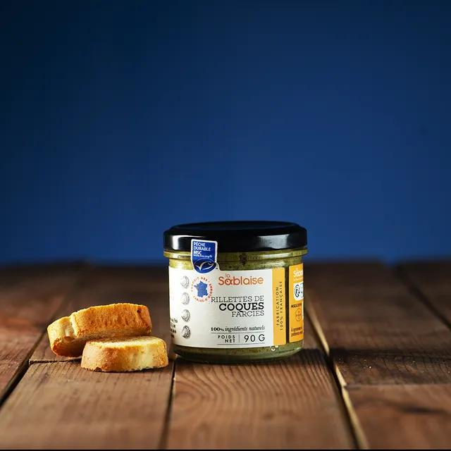 la-sablaise-rillette-de-coques-msc-farcies-herzmuschel-aufstrich image 1