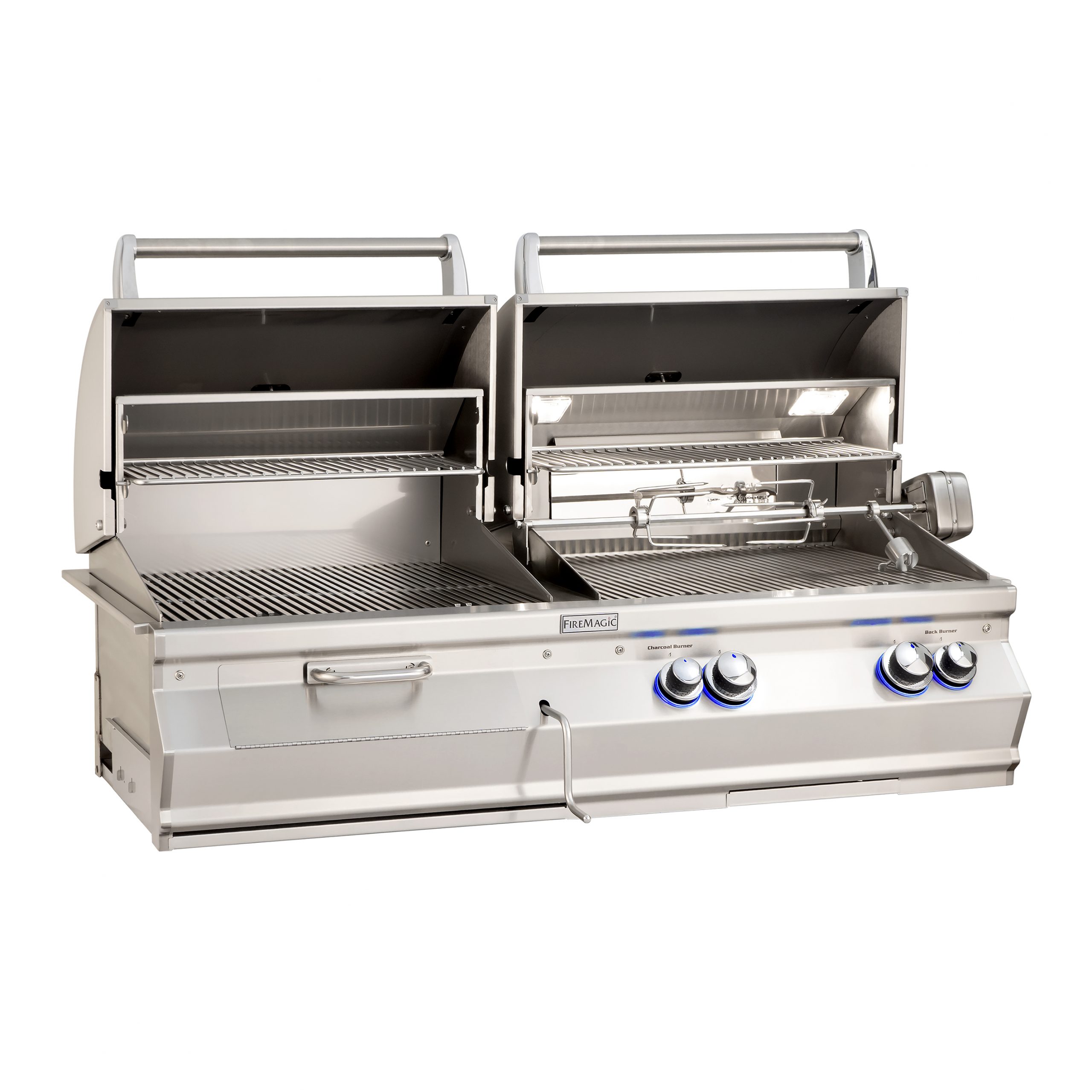 firemagic-aurora-a830i-gas-holzkohle-kombi-einbaugrill image 1